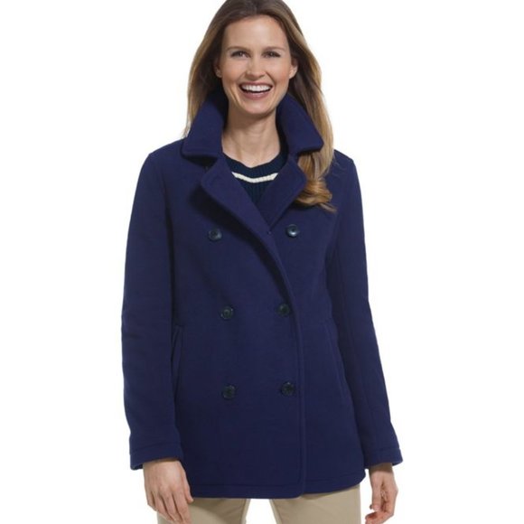 L.L Bean Pea Coat - Picture 1 of 2